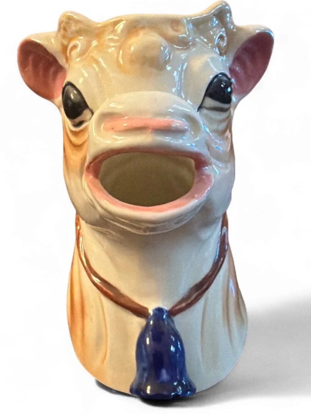 Vintage Elsie the Cow Borden Hand Painted Ceramic Creamer Pourer Animal Pitcher
